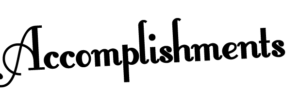 Accomplishments